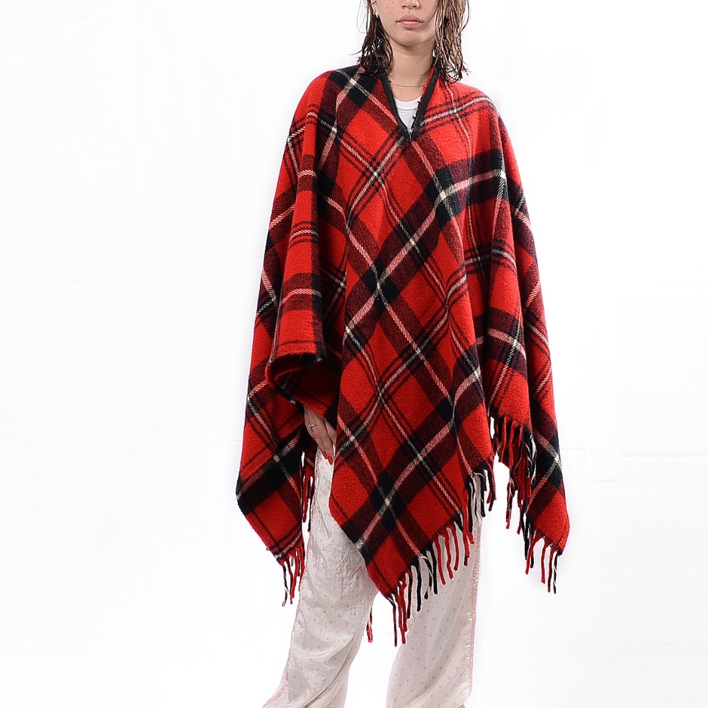 Vintage Faribo Blanket Poncho.